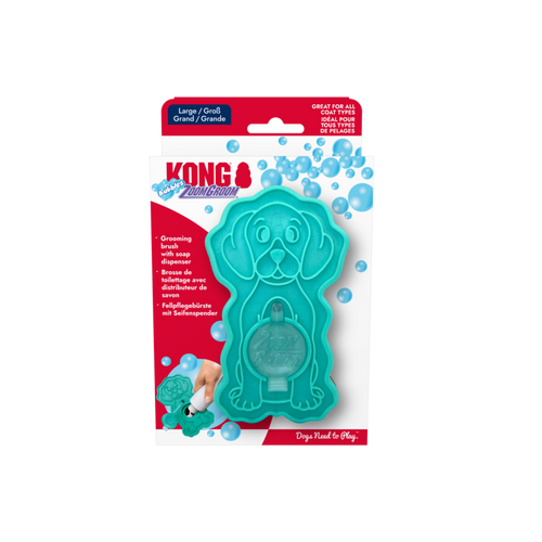 KONG ZoomGroom Turquoise L Standard