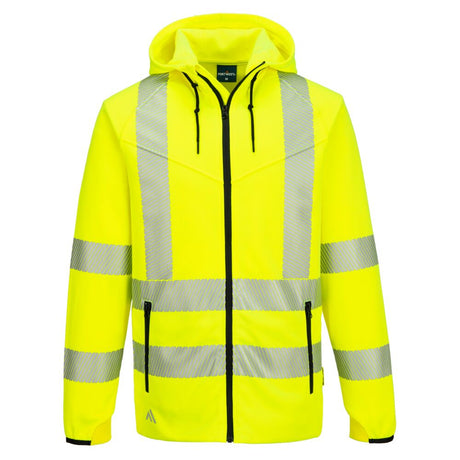 Portwest KX303 KX3 Sport Hi-Vis Zipped Hoodie Yellow