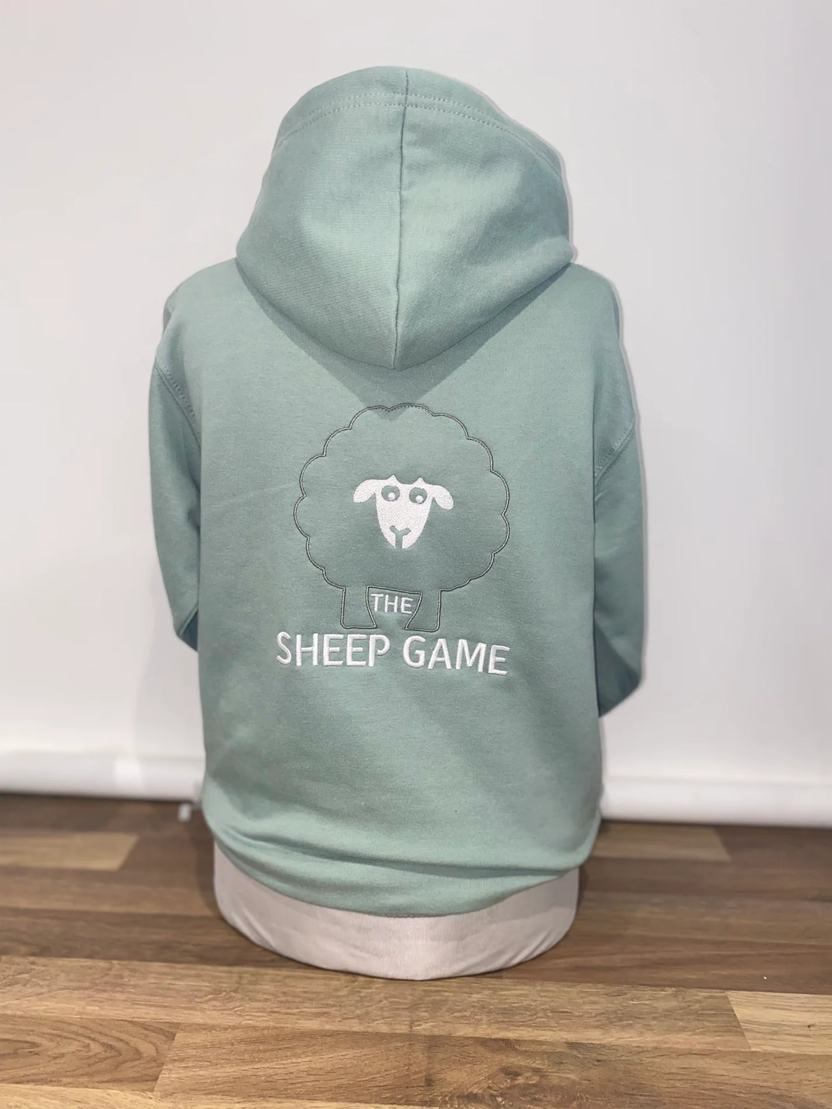 Kids Hoody (Dusty Green)Sheep Game