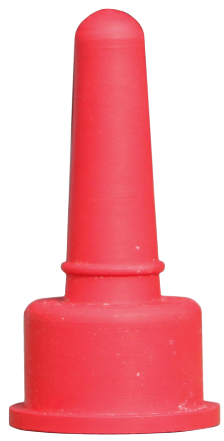 Lamb teat red for on Beer bottle solid