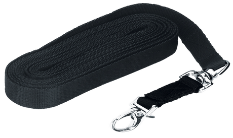 Lunge lux black with snap hook
