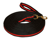 Lunge Whip soft lux black with muskuton 8 m