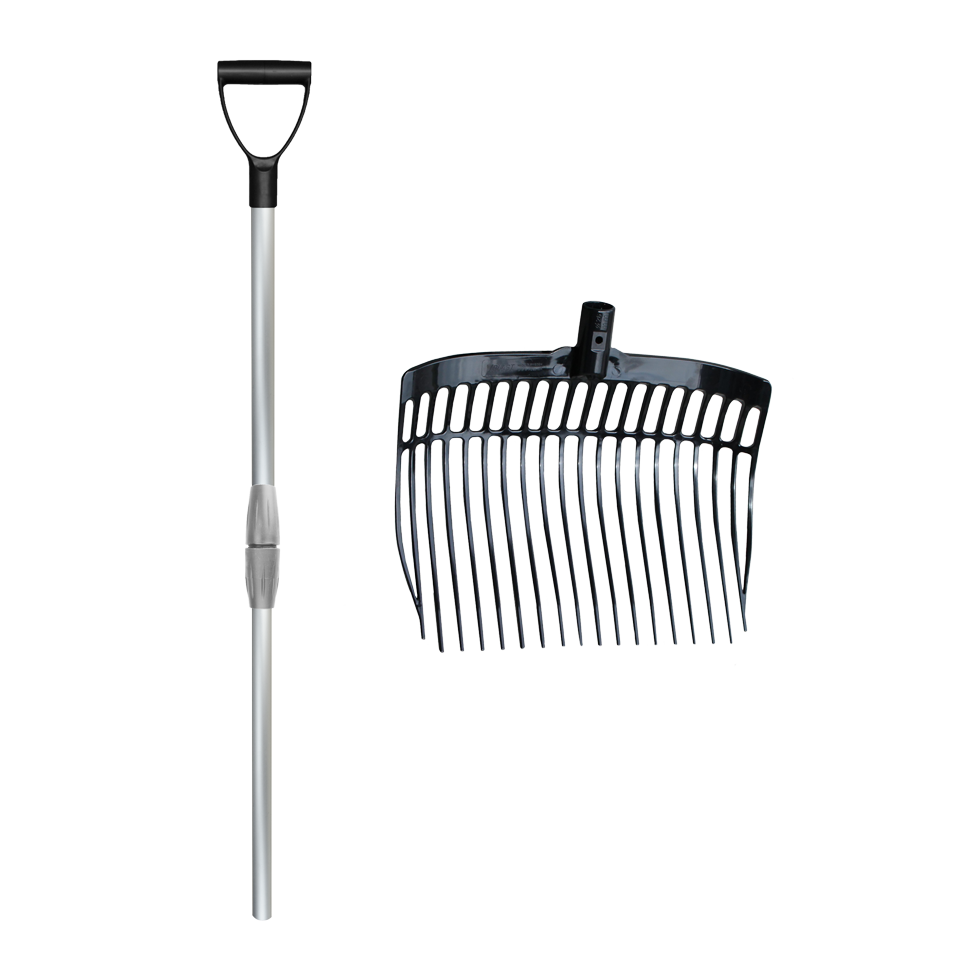 Shaving fork with handle