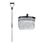 Shaving fork with handle