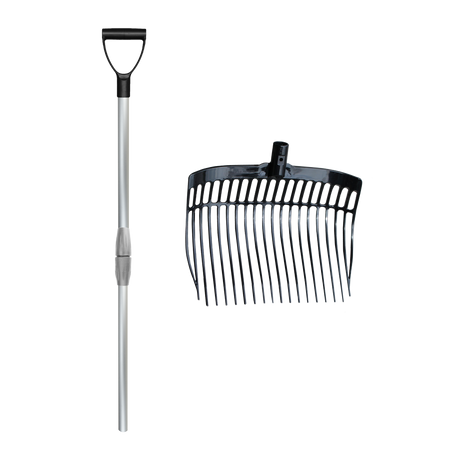 Shaving fork with handle