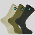 Ridgeline Cotton Work Socks Mid Length (Pack of 3)