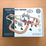 Wooden Construction Train Track Puzzle - 72 Pieces