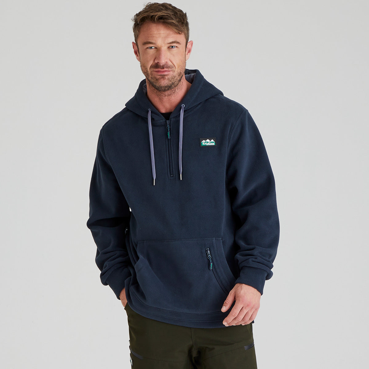 Ridgeline Men's Ballistic Fleece Hoodie – Navy