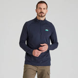 Men's Baseline Pull-on Zip Top Navy Marl