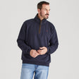Ridgeline Men's Brancaster 1/4 Zip Top – Navy