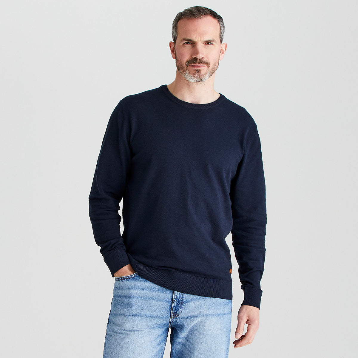 Ridgeline Men's Hartland Crew Knit – Navy