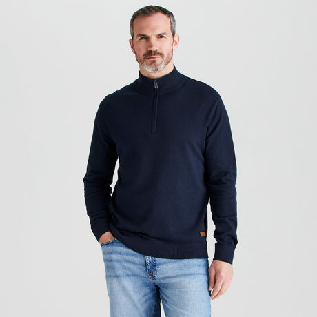 Ridgeline Men's Hartland 1/4 Zip Knit – Navy