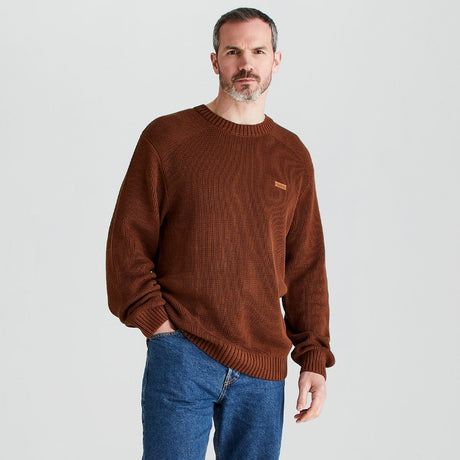Ridgeline Men's Journeyman Knit Jumper – Nutmeg