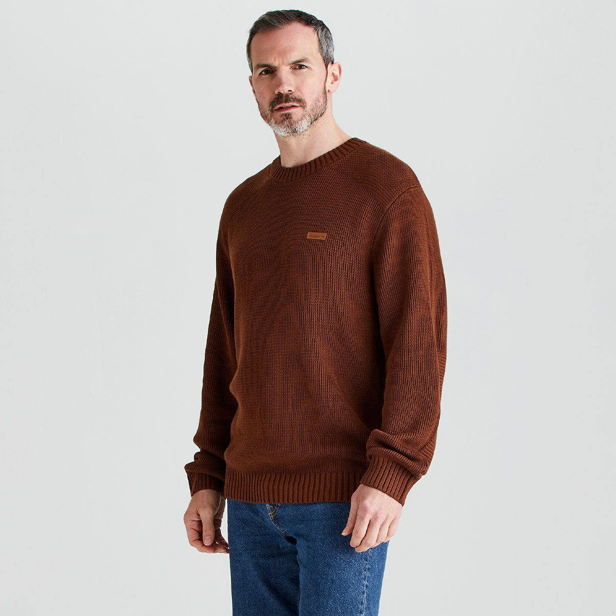 Ridgeline Men's Journeyman Knit Jumper – Nutmeg