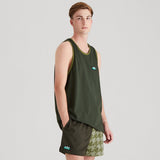 Ridgeline Men's Signature Singlet Top – Deep Forest