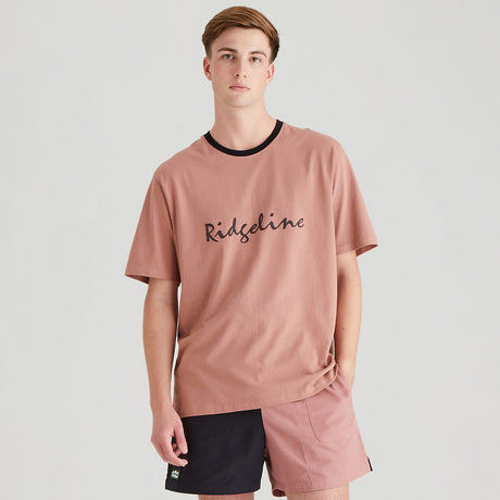 Ridgeline Men's Signature T-Shirt – Dusky Pink