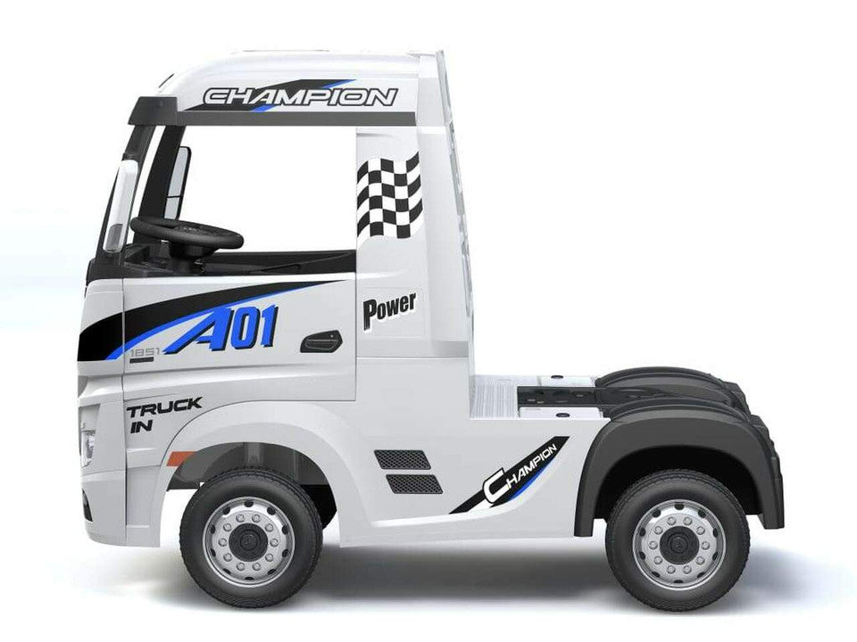 Licensed Mercedes Benz Actros White 24V Electric Ride On Truck
