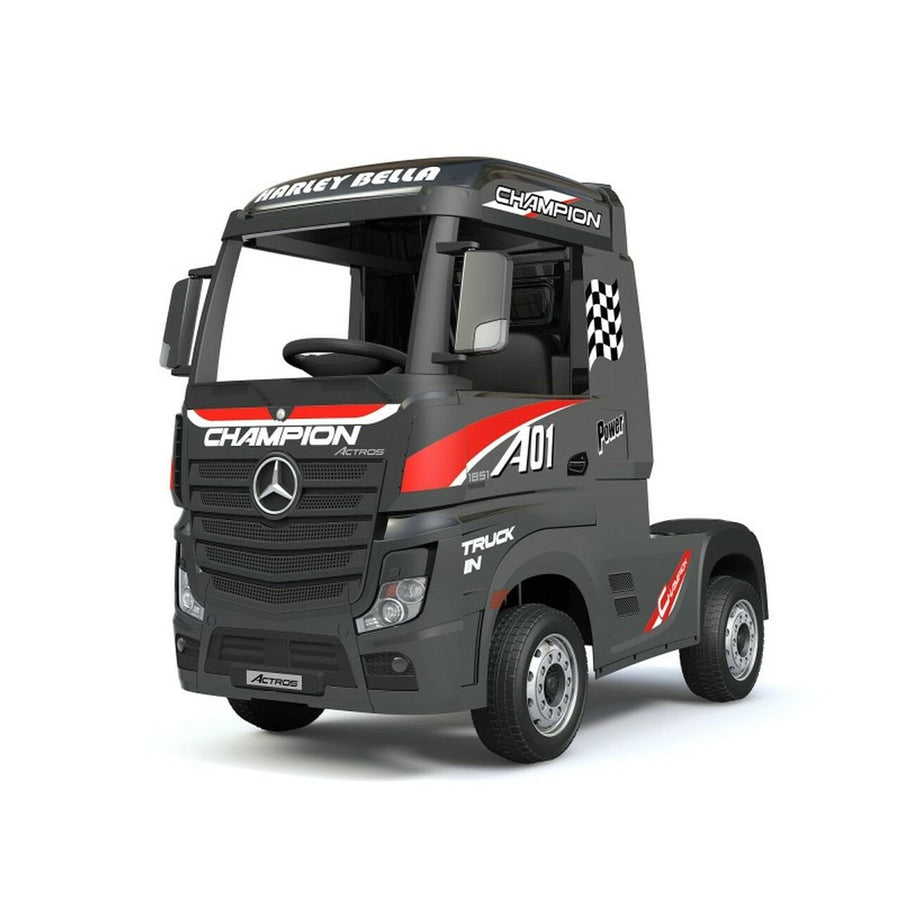 Licensed Mercedes Benz Actros Black 24V Electric Ride On Truck