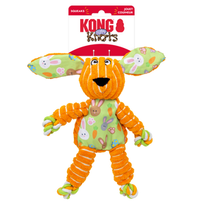 KONG Floppy Knots Orange Bunny