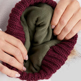 Nordic Fleck Bobble Hat Winter Berry