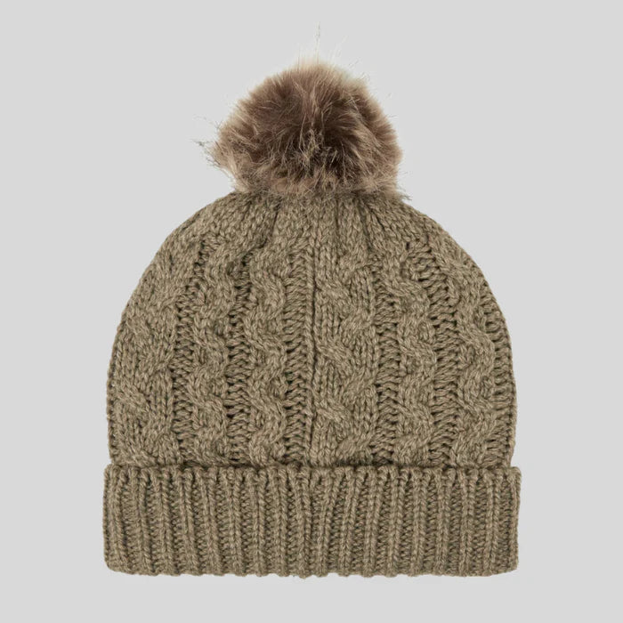 Nordic Fleck Bobble Hat Teak