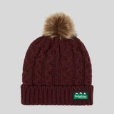 Nordic Fleck Bobble Hat Winter Berry