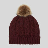 Nordic Fleck Bobble Hat Winter Berry