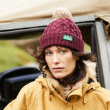 Nordic Fleck Bobble Hat Winter Berry
