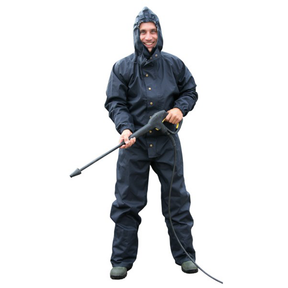 Washing and cleaning overall with hood