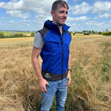 CFS Unisex Adults 2-In-1 Blue/Black Softshell Coat/Gilet