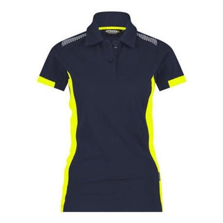 DASSY Veracruz Women Polo shirt Midnight blue/Fluo yellow