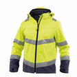 DASSYÂ® MALAGA HIGH VISIBILITY SOFTSHELL JACKET - Fluo Yellow / Navy