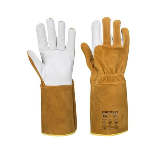 TIG Welding Gauntlet - Brown