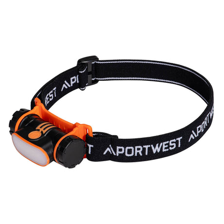 Portwest PA70 USB Rechargeable LED Head Light Black