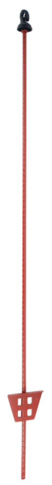 Steel pigtail post oval 105cm