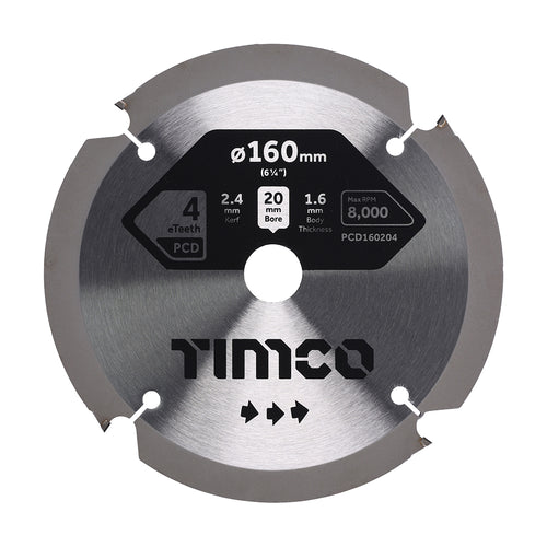 Timco PCD Fibre Cement Saw Blades