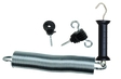 Gate Handle-Set with hooks and spring, 5 cm
