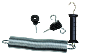 Gate Handle-Set with hooks and spring, 5 cm