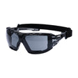 Portwest PR02 Anthracite Wraparound Plus Safety Glasses Smoke
