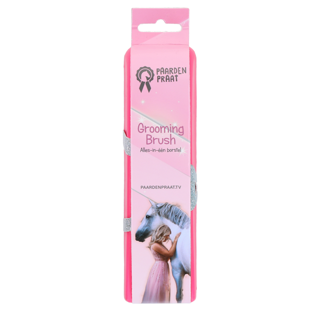 Paardenpraat Grooming Brush Pink M