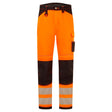 Portwest PW340 PW3 Hi-Vis Work Trousers Orange/Black