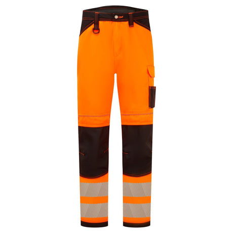 Portwest PW340 PW3 Hi-Vis Work Trousers Orange/Black