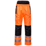 Portwest PW342 PW3 Hi-Vis Extreme Rain Trousers Orange/Black
