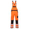 Portwest PW344 PW3 Hi-Vis Bib and Brace Orange/Black