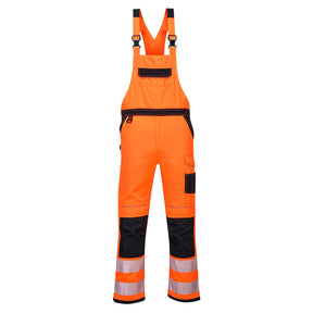 Portwest PW344 PW3 Hi-Vis Bib and Brace Orange/Black