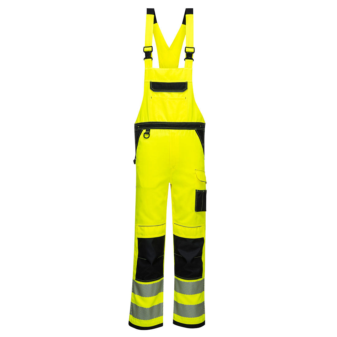 Portwest PW344 PW3 Hi-Vis Bib and Brace Yellow/Black