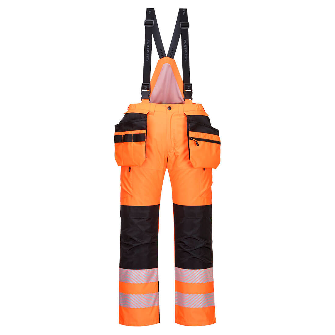 Portwest PW351 PW3 Hi-Vis Winter Trousers Orange/Black