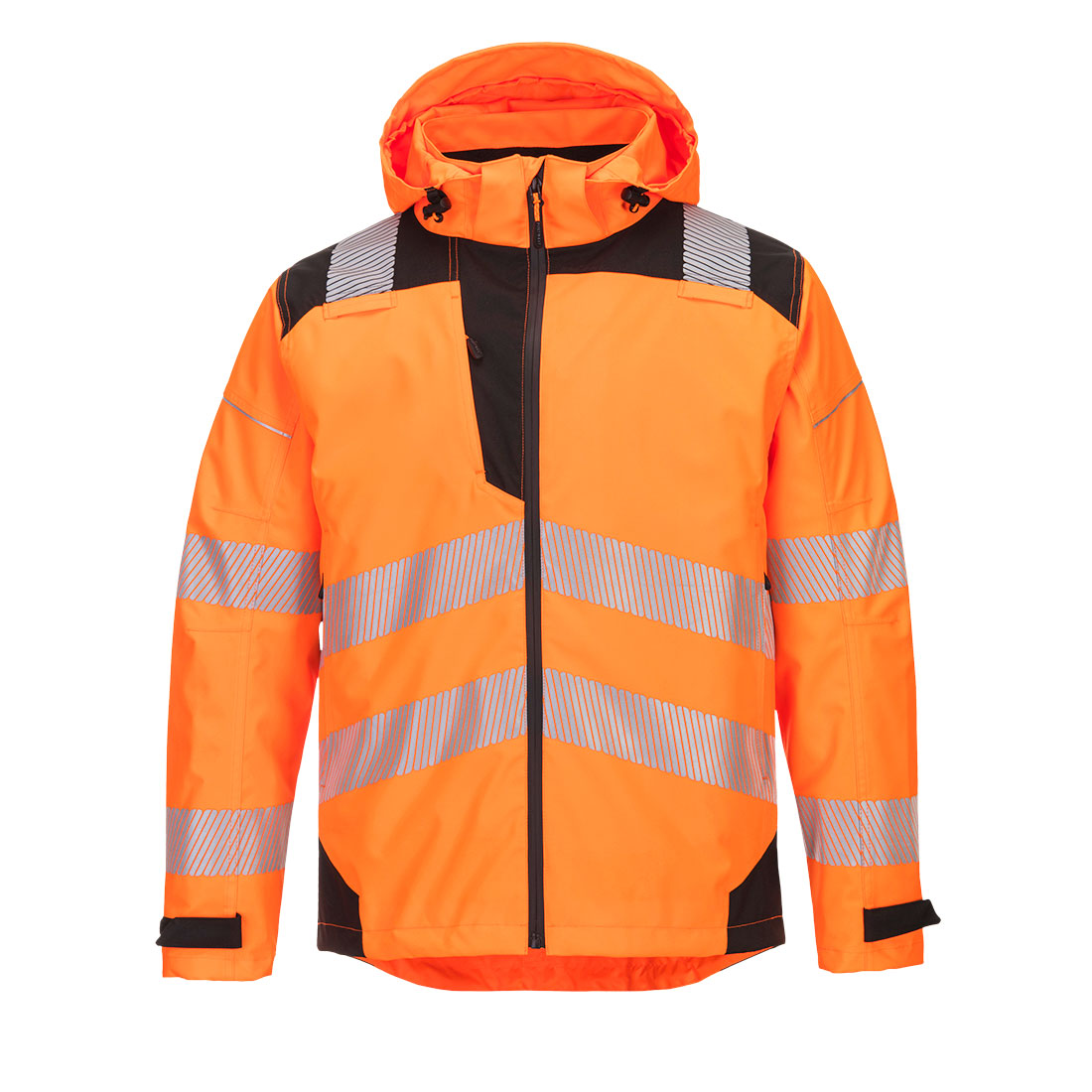 Portwest PW360 PW3 Hi-Vis Extreme Rain Jacket Orange/Black