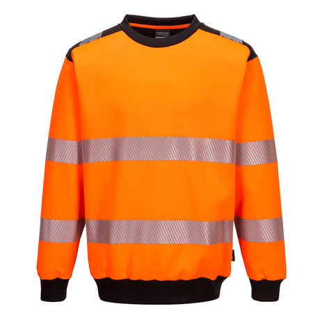 Portwest PW379 PW3 Hi-Vis Sweatshirt Orange/Black