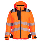 Portwest PW389 PW3 Hi-Vis Women's Rain Jacket Orange/Black